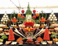 Show vegetables by Medwyns of Anglesey at the 2014 RHS Tatton Park Flower Show